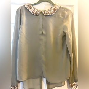 Gorgeous beaded button down top